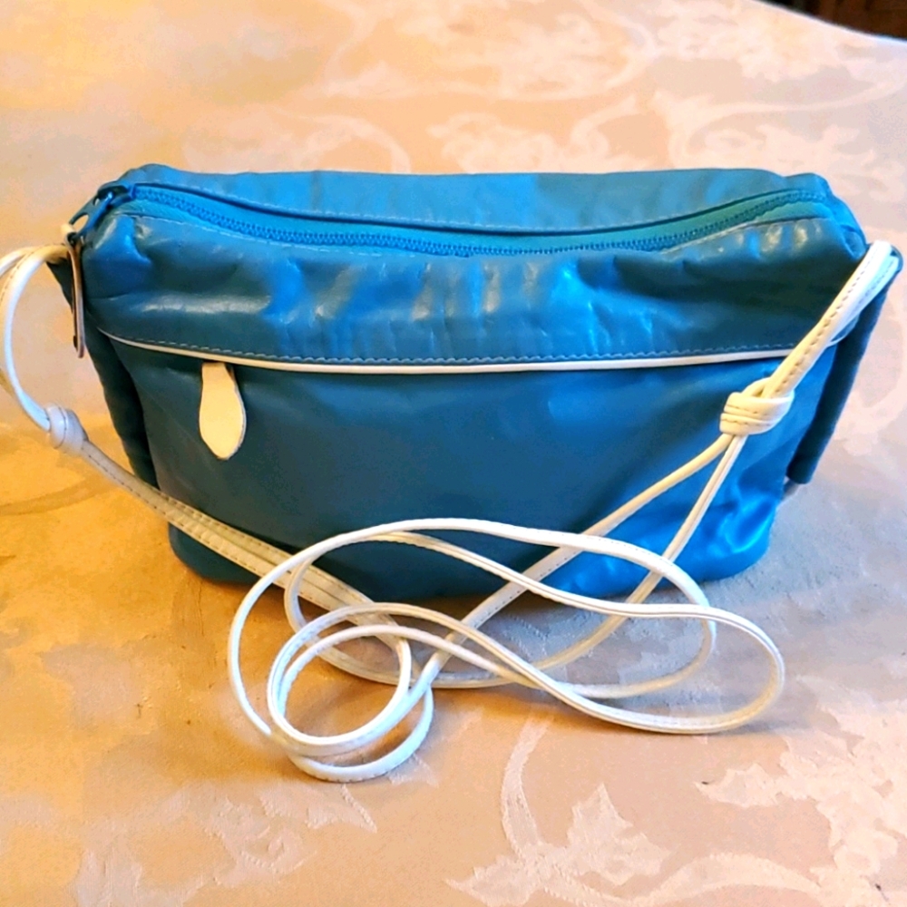 Vintage Bill Dorf leather handbag- shoulder 80's